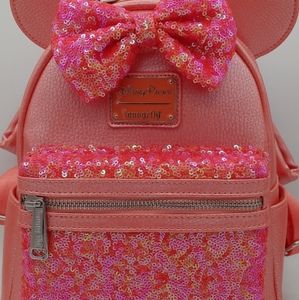 coral loungefly backpack
